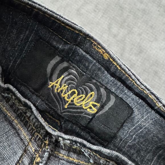 Angels Dark Wash Flare Jeans Y2K 2000s - Size: 3 - Picture 4 of 11